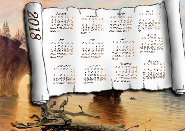 printable 2018 calendar