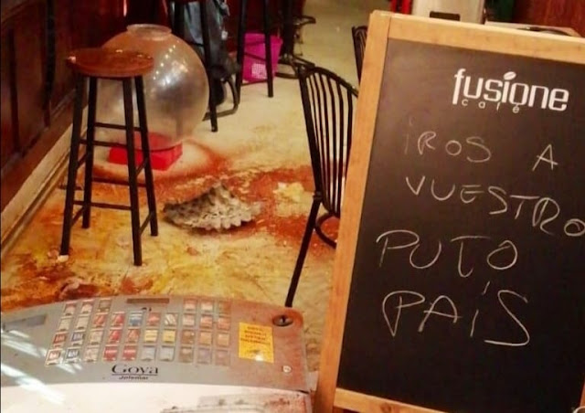 Destrozan un bar en Madrid porque sus propietarios son rumanos: "Esto es lo que provoca el discurso de Vox"