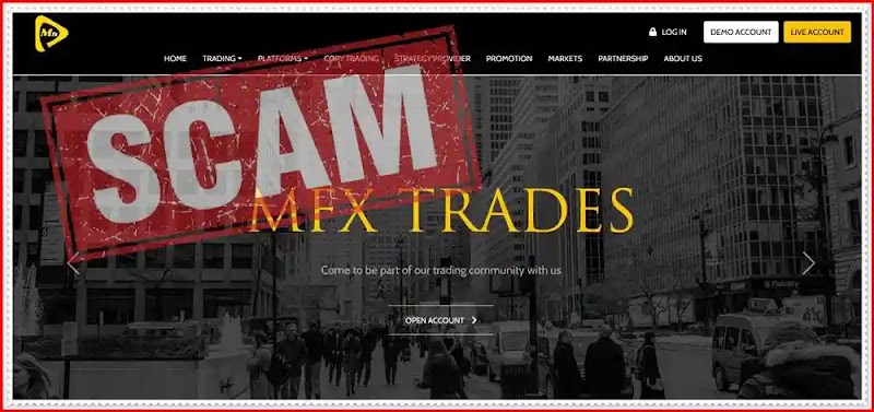 Мошеннический сайт mfxtrades.com — Отзывы о компании? MFX TRADES мошенники