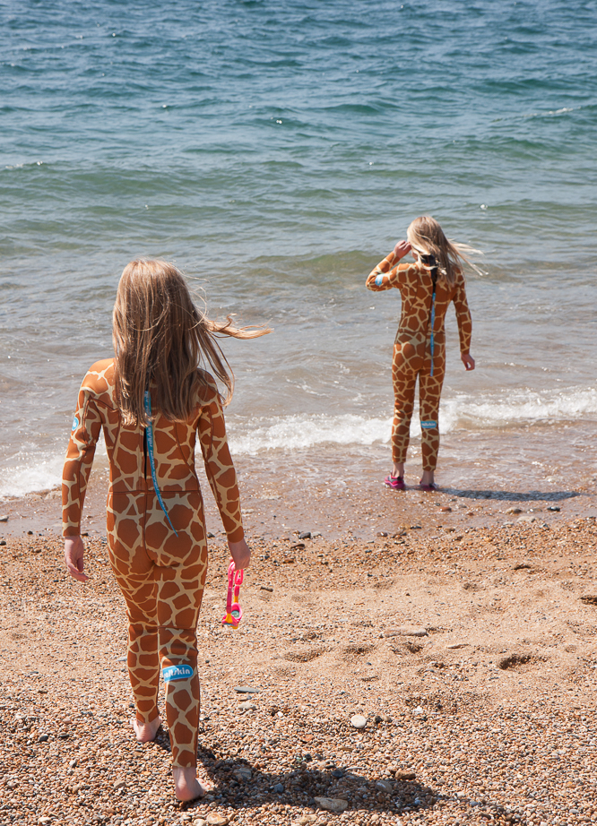 saltskin animal print wetsuits for children