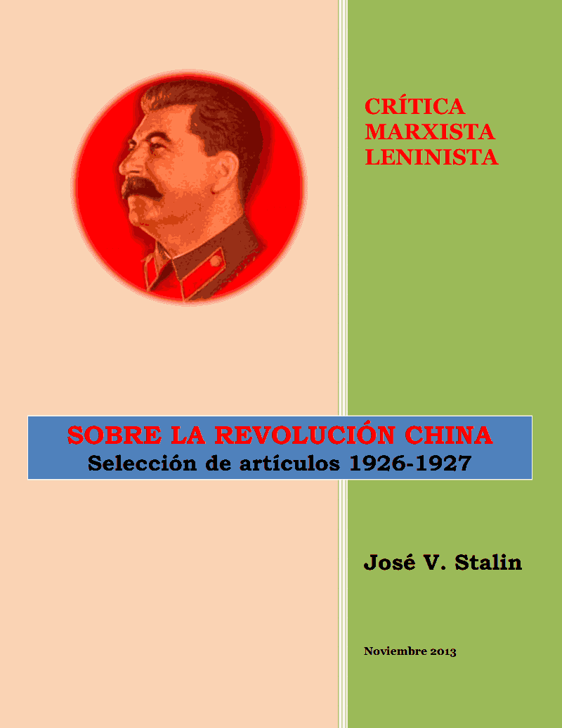 Stalin sobre la Revolución China