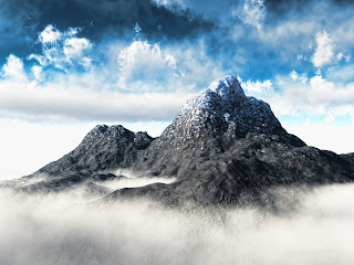 Mountain and Fogs wallpaper