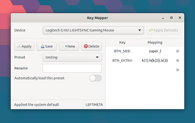 Key Mapper Linux GUI