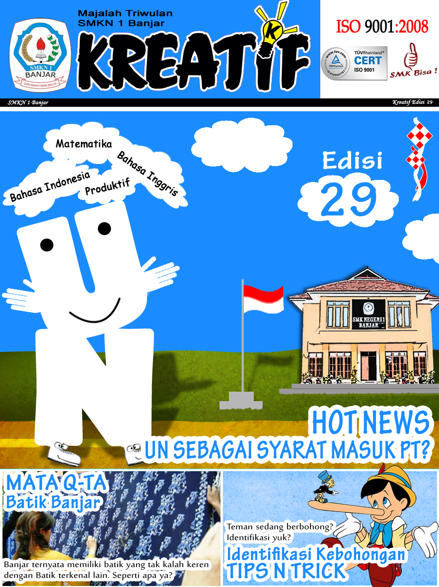 Calon Mahasiswa Baru Desain Cover Majalah Sekolah