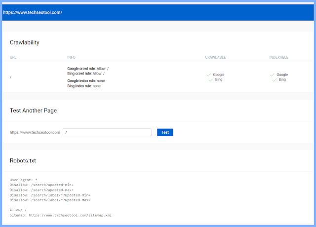 Crawlability Test - Check If Your URLs Are Crawlable & Indexable.