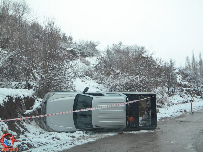 Çağlayan Kasabası Yokuşunda Trafik Kazası