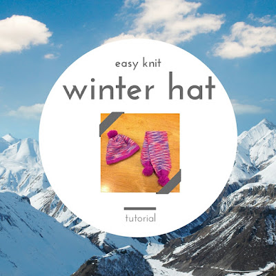 easy knit winter hat tutorial