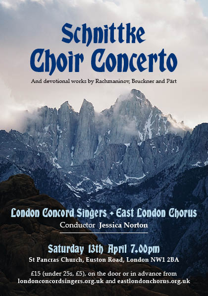 Schnittke: Choir Concerto - London Concord Singers, East London Chorus, Jessica Norton