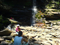 Relaxing and Enjoying the Falls