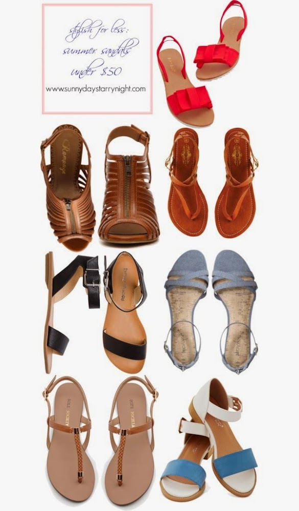 Summer sandals under $50