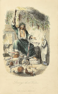 "The Ghost of Christmas Present" from the original edition, 1843