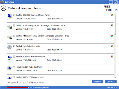 Backup dan Restore Driver Komputer dengan Driver Max - 9