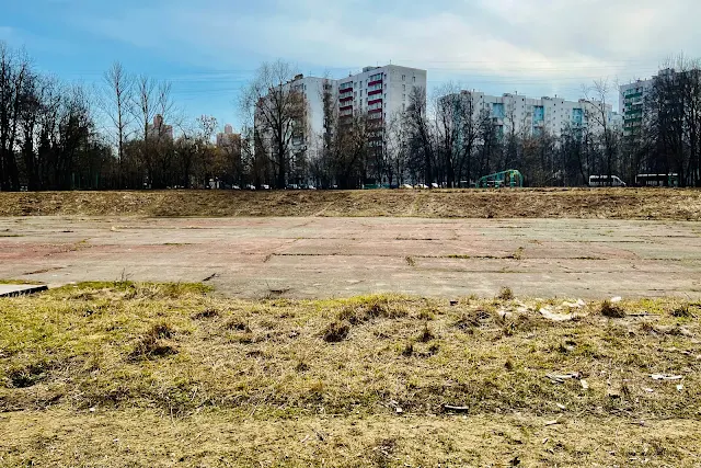 территория бывшего спортивного комплекса «Трудовые резервы», Лодочная улица, проезд Досфлота, заброшенный велотрек