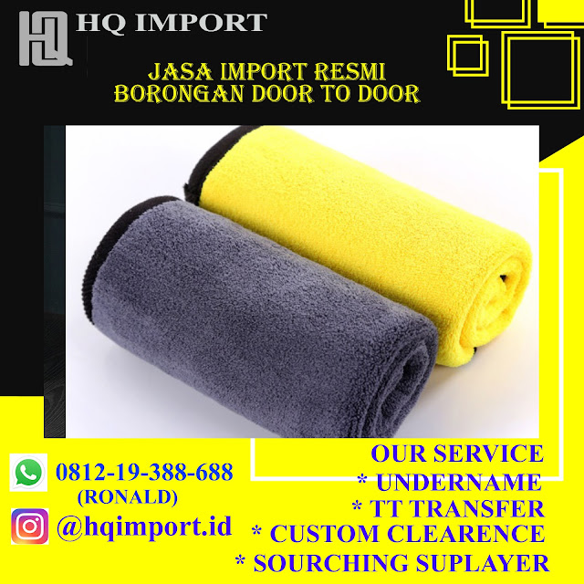 Jasa import kain lap microfibe