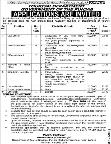 tourism-department-jobs-2020