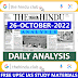 26 October 2022 The Hindu Analysis PDF for UPSC Civil Services Exam