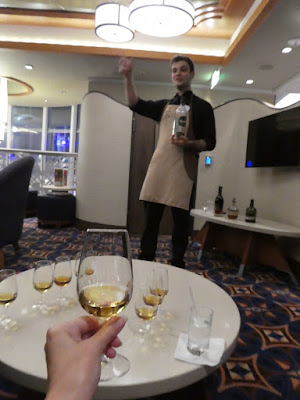 Whiskey Tasting on board Disney Cruise Line's Disney Wonder
