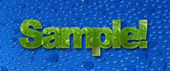 sample logo from spiffy text