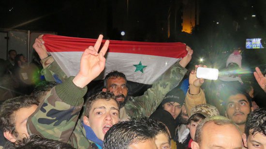 احتفالات بتحرير حلب من العصابات المسلحة
