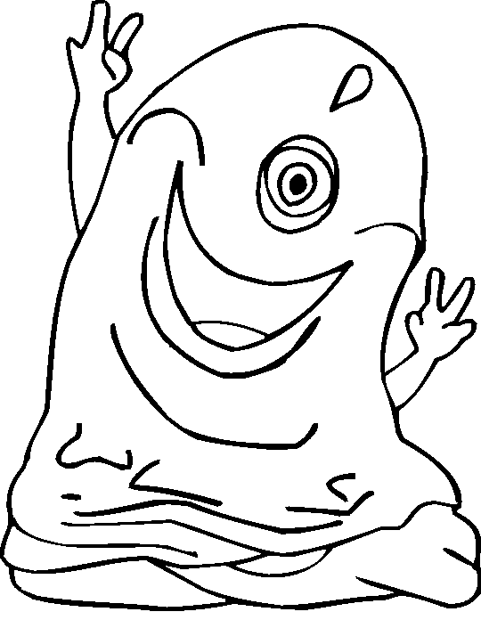 Monster Coloring Page 9