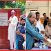 জৈন্তাপুরে মডেল মসজিদের ভিত্তিপ্রস্থর স্থাপন ও রোগীদের মধ্যে চেক বিতরণ
