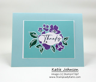 Card made with Hand-Penned Petals, from the new Stampin'Up! 2021-2022 Annual Catalog