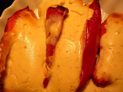 roter Spitzpaprika Bechamelsauce