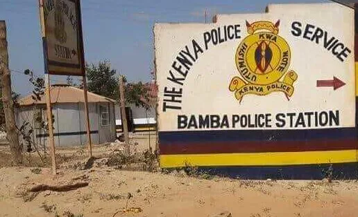 Bamba Police station where the 17 years old girl was raped and murdered inside Police cells. PHOTO | BMS