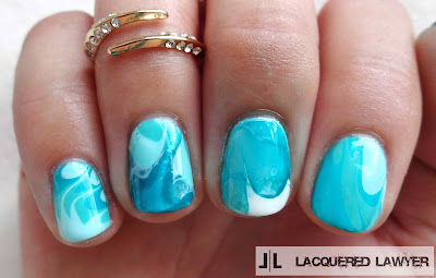 Water Marble Nails