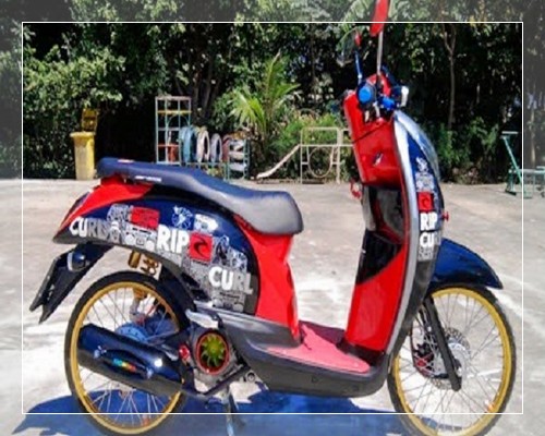 Foto modifikasi scoopy fi thailook thailand velg 14 