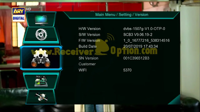 ARY DIGITAL HD OK HEVC SOFTWARE FOR 1506G & 1507G 512 4M