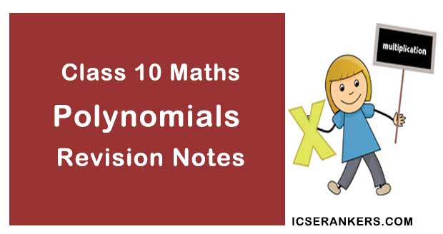 NCERT Notes for Class 10 Maths Chapter 2 Polynomials