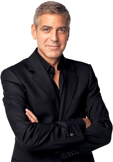 Foto de George Clooney de negro