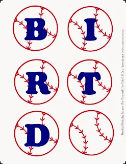 Baseball, Free Printable Banner.