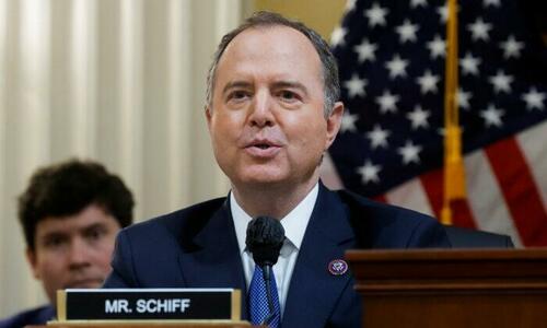 Committee member Rep. Adam Schiff (D-Calif.) speaks during the fourth of eight planned public hearings of the U.S. House Jan. 6 committee on Capitol Hill in Washington, on June 21, 2022.
