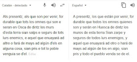 als presentz, google traductor, detecta catalán, 