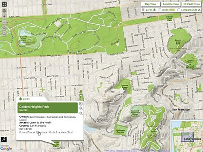 ParkInfo.org TopOSM Map