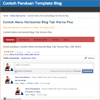 Cara Membuat Kolom Komentar Facebook di Blog