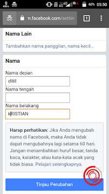 Gunakan huruf KAPITAL semua kecuali huruf depan