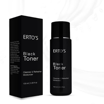 ERTOS Black Toner Cleanser & Refresher Moisturizer Original