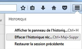 تاريخ التصفح Historique في موزيلا فايرفوكس