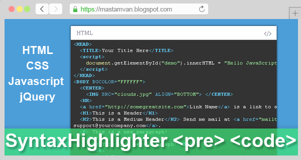 Cara Membuat Syntax Highlighting Pembungkus Kode