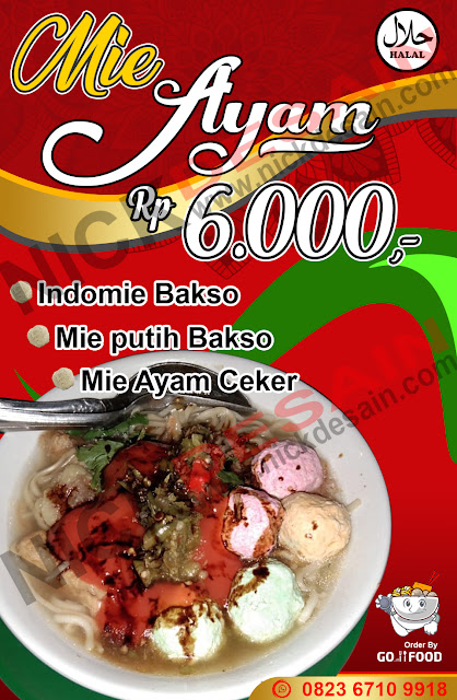 Contoh Desain Banner Spanduk Mie Ayam 6000