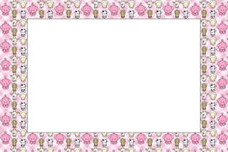 Baby Farm in Pink Free Printable Invitations, Labels or Cards.