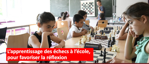 L’apprentissage des échecs à l’école, pour favoriser la réflexion - Photo © M+