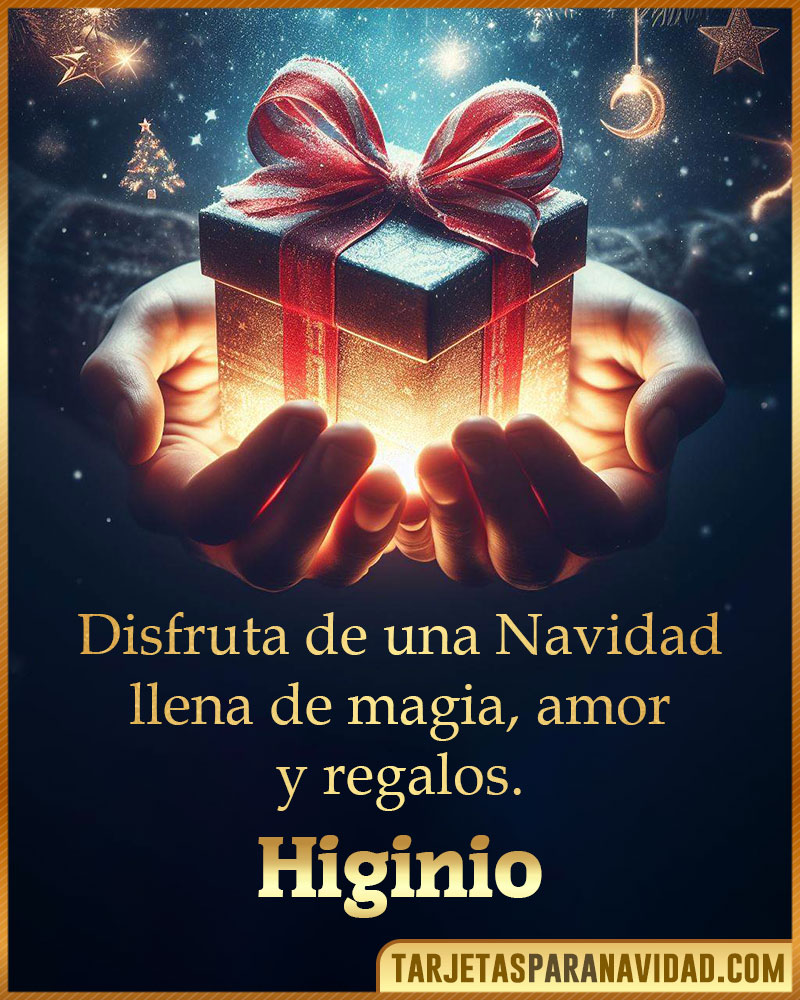 Tarjetas de Feliz Navidad Higinio