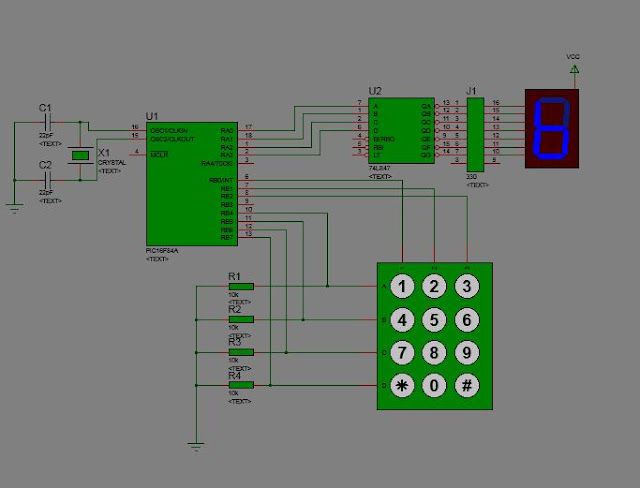 Examen de Fin de Formation TSFE (afficheur 7 segments + pic 16f84a) 