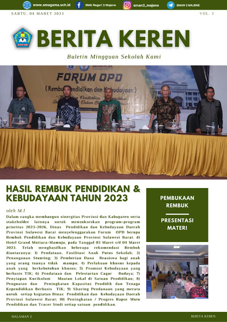 Hasil Rembuk Pendidikan dan Kebudayaan Prov. Sulawesi Barat Tahun 2023