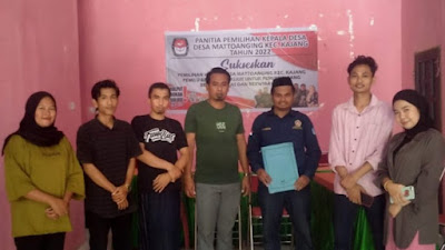 Ketua Pemuda Muhammadiyah Kecamatan Kajang Resmi Mendaftar Bakal Calon Kepala Desa Mattoanging