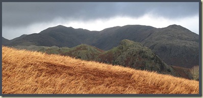 Dow Crag and The Old Man of Coniston from the Walna Scar Road